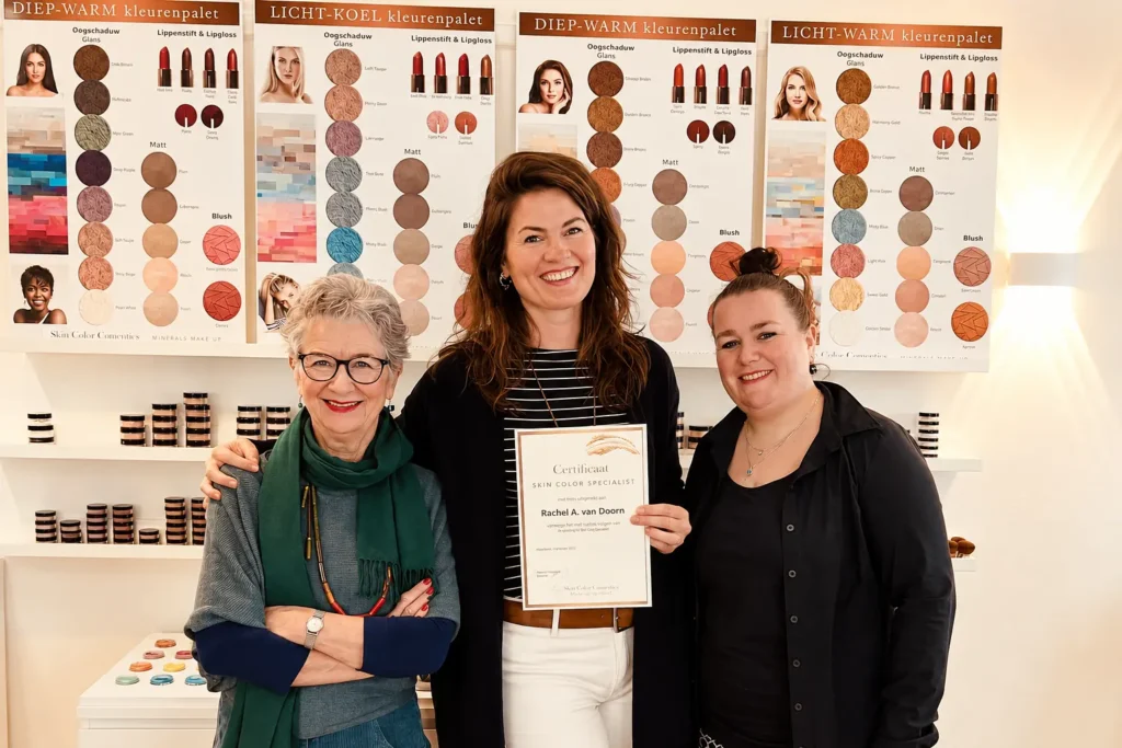 Uitreiking van het Skin Color Cosmetics-certificaat voor Minerale Make-up