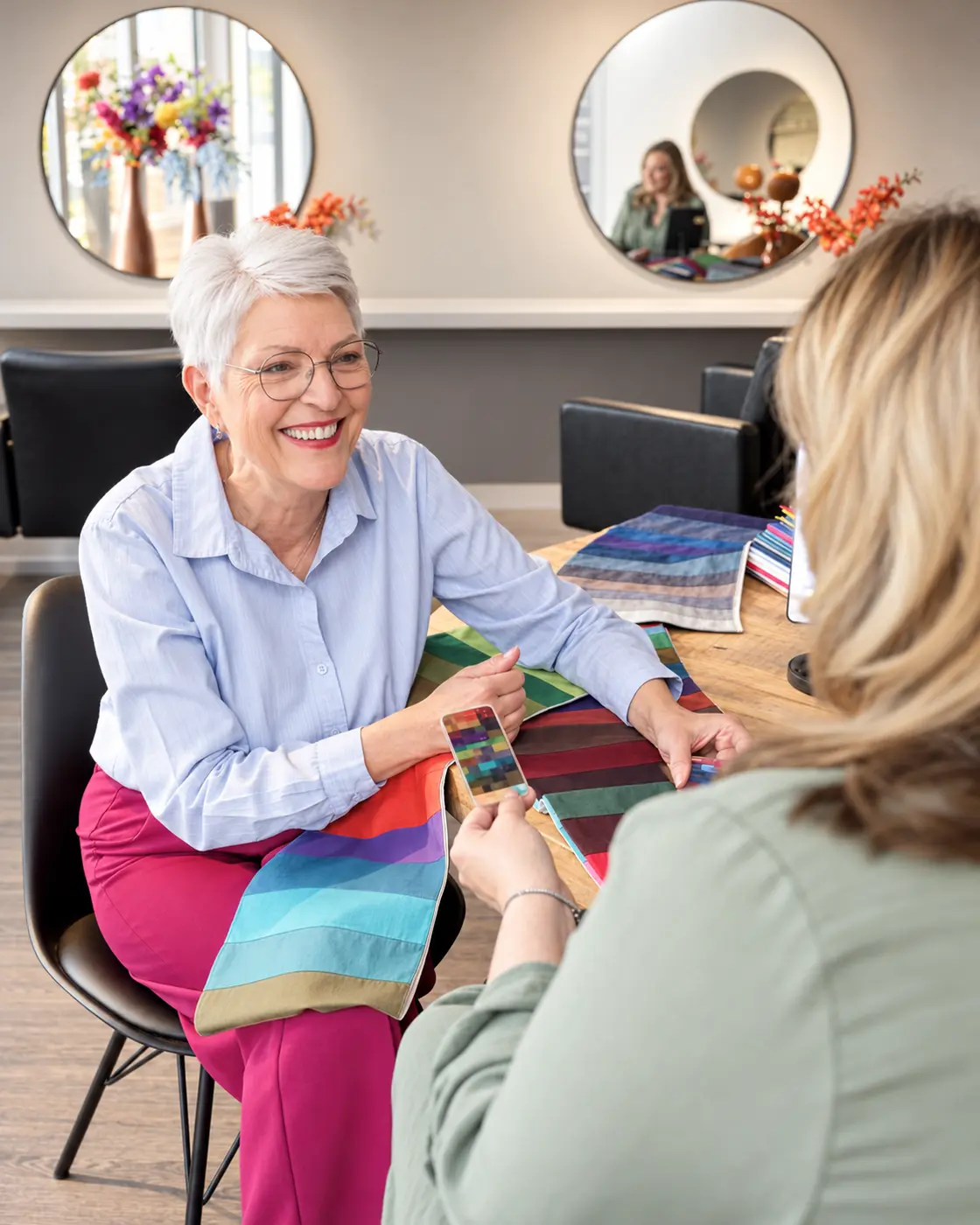 Persoonlijk kleuradvies met kleurdoeken en Personal Color Cards